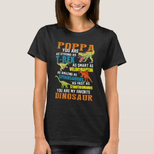 T-shirt Mens Poppasaurus T Rex Dinosaur Poppa Saurus Famil