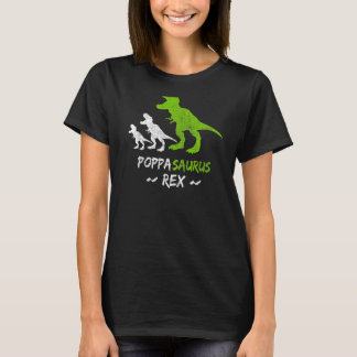 T-shirt Mens Poppasaurus T Rex Poppa Saurus Dinosaur Vinta