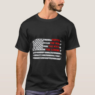 T-shirt Mens Poppie L'homme Mythe Légende Fête des Pères