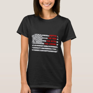 T-shirt Mens Poppie L'homme Mythe Légende Fête des Pères