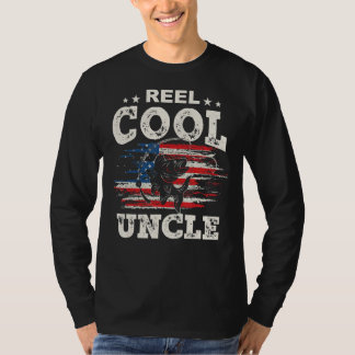 T-shirt Mens Pour Fête des pères Pêche Reel Cool Oncle