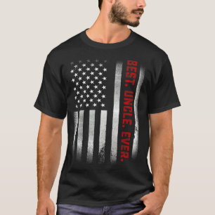 T-shirt Mens Pour Oncle Meilleur Oncle Jamais Nous Drapeau