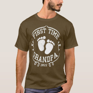 T-shirt Mens Premier Grand-Père 2022 Fête des pères Cadeau