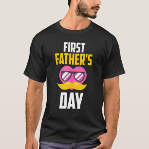 T-shirt Mens première Fête des pères Bière bébé bouteille 