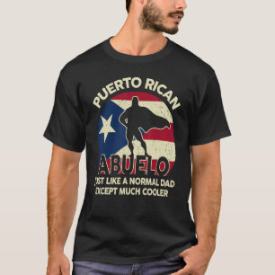 T-shirt Mens Puerto Rican Abuelo Porto Rico Grandpa Fath
