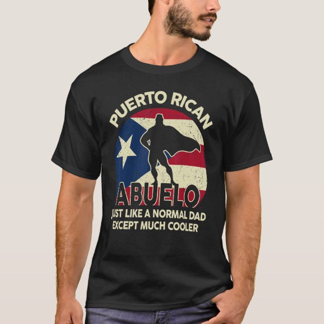 T-shirt Mens Puerto Rican Abuelo Porto Rico Grandpa Fath (Devant)