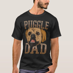 T-shirt Mens Puggle Papa Animal Animal Chien Propriétaire