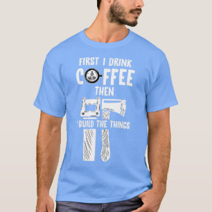 T-shirt Mens Puis Je Construis Thungs Cool Skill Woodworke