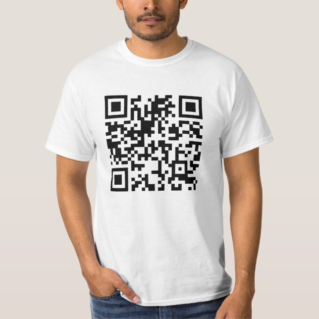 T-shirt Mens Qr-Code (Devant)