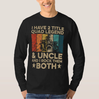 T-shirt Mens Quad Racing Pour Votre Quad Uncle