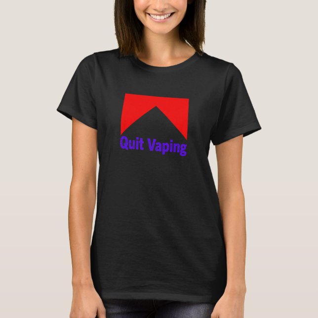 T-shirt Mens Quit Vaping Be A Man (Devant)