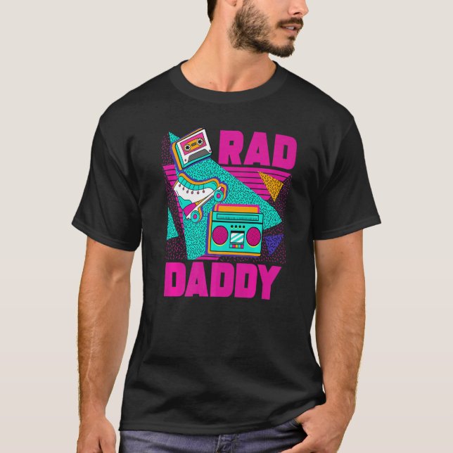 T-shirt Mens Rad Daddy 90s Aesthetic Nostalgia 1990's Retr (Devant)