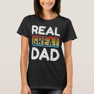 T-shirt Mens Real Great Papa Day Citation Dit 8