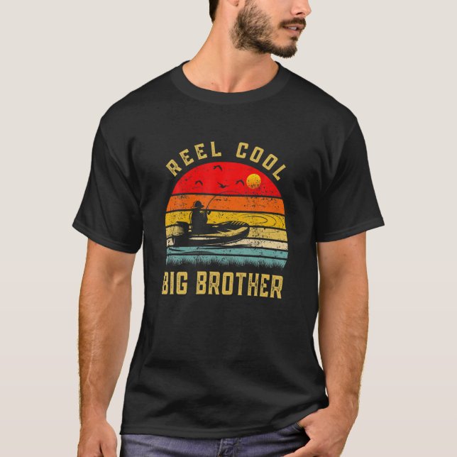 T-shirt Mens Reel Cool Big Brother Fishing Lover Don Pour (Devant)