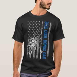 T-shirt Mens Reel Cool Bonus Papa Hommes Pêcheurs Amateurs