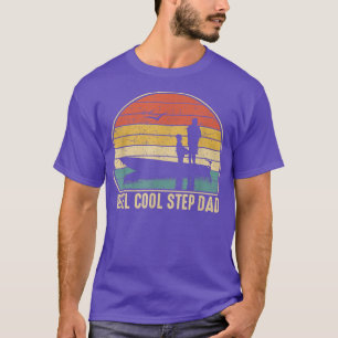 T-shirt Mens Reel Cool Étape Papa PêchePoisson amusant Vin