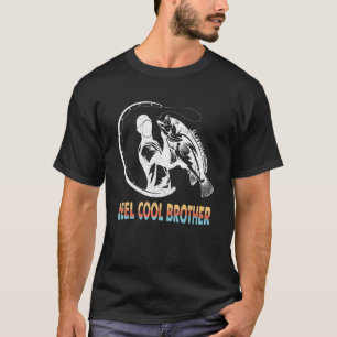T-shirt Mens Reel Cool Frère Pêche papa père's Da