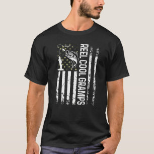 T-shirt Mens Reel Cool Gramps Pour Daddy Fisherman B Day F