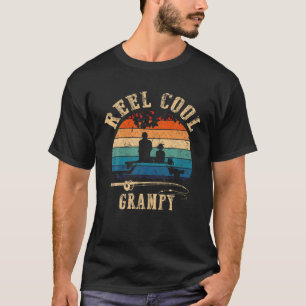 T-shirt Mens Reel Cool Grampy Fisherman Fête des pères Fis