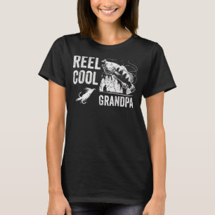 T-shirt Mens Reel Cool Grand-père Pêche Fête des pères amu