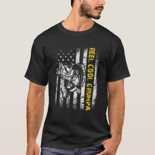 T-shirt Mens Reel Cool Grumpa Pêche Poisson amusant Vintag
