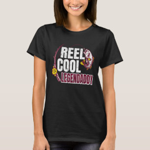 T-shirt Mens Reel Cool Legendaddy Cool Pêche papa père