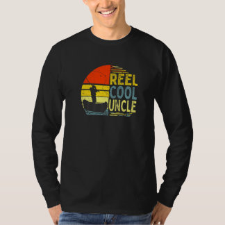 T-shirt Mens Reel Cool oncle Pêche papa Fête des pères pap