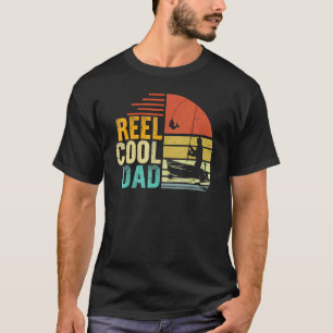 T-shirt Mens Reel Cool Papa Fête des pères Pour Pêcher Pap