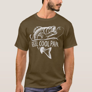 T-shirt Mens Reel Cool Papa Pêche Papa Cadeaux Fête des pè