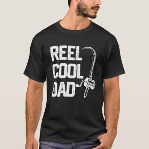 T-shirt Mens Reel Cool Papa Pêche papa Fête des pères Cade
