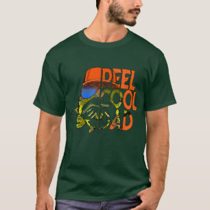 T-shirt Mens Reel Cool Papa Pêcher Lunettes de soleil Funk