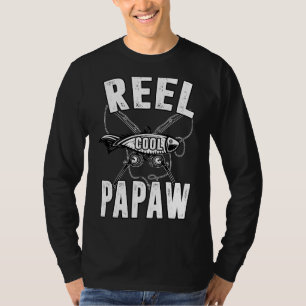 T-shirt Mens Reel Cool Papaw Pêche papa Fête des pères