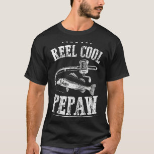 T-shirt Mens Reel Cool Pepaw Fête des pères Pêche drôle