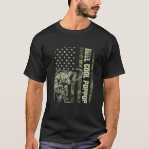 T-shirt Mens Reel Cool Poppop Camoufler Drapeau américain