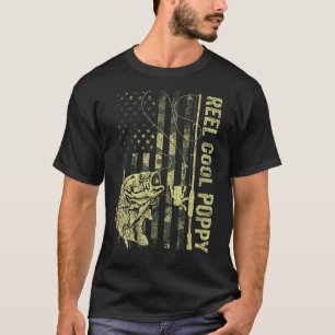 T-shirt Mens Reel Cool Poppy Camouflage drapeau américain