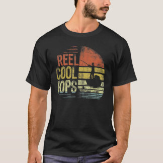 T-shirt Mens Reel Cool Pops Fisherman Pops Father's Day Fi