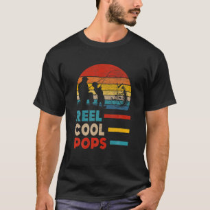 T-shirt Mens Reel Cool Pops Pêcheur Papa Fête Des Pères Gi