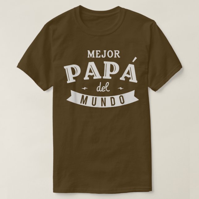 T-shirt Mens Regalo Para Papa El Mejor Papa del Mundo  (Design devant)