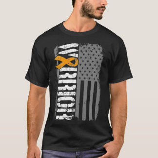 T-shirt Mens Rein Cancer Guerrier Sideways Sensibilisation