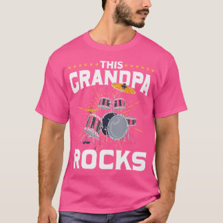 T-shirt Mens Retraité Grand-pa Musicien Tambour Ensemble t