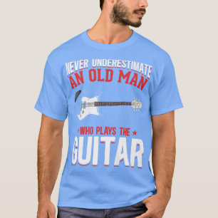 T-shirt Mens Retraité Guitariste Musique Rock Musicien Ret