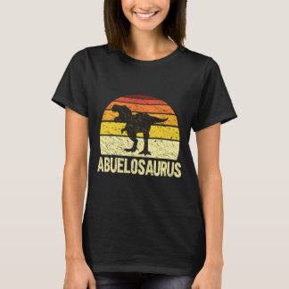 T-shirt Mens Retro Abuelosaurus Abuelo Spanish Grandfather