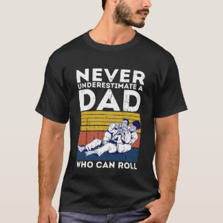 T-shirt Mens Retro Jiu Jitsu Papa BJJ Hommes Père Vintage