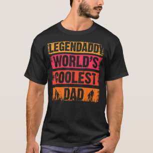 T-shirt Mens Retro Legendaddy Worlds Coolest Dad For Allon
