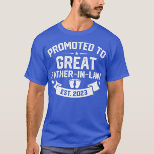 T-shirt Mens Retro Promoted To Great FatherInLaw Est 2023