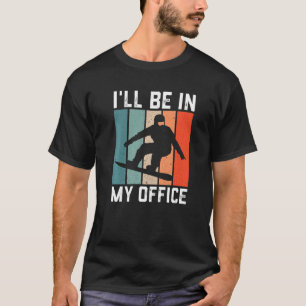 T-shirt Mens Retro Snowboard Pour Hommes Winter Sport Mon 