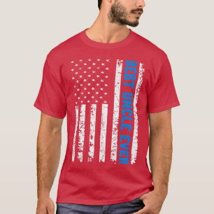 T-shirt Mens Retro US Meilleur oncle jamais 4 juillet Père