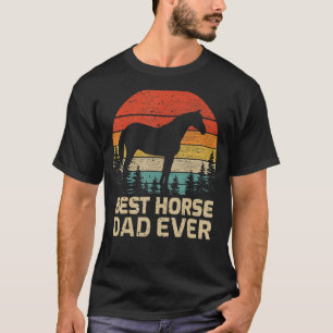 T-shirt Mens Retro Vintage Meilleur Cheval Papa Jamais Da