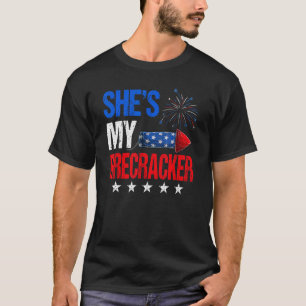T-shirt Mens She est My Firecracker His And Hers 4 Juillet