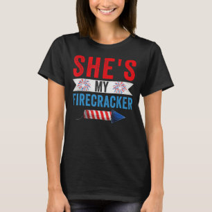 T-shirt Mens She's My Firecracker His And Hers 4 July Ma